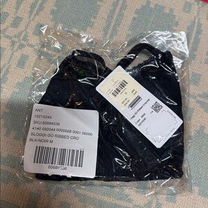 SLOGGI NEW Feel Bralette go ribbed crop top cami black M